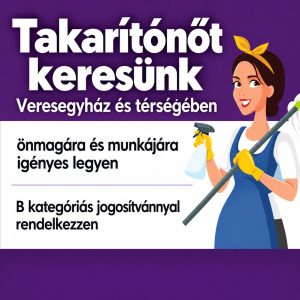 Takarítónő - Veresegyház